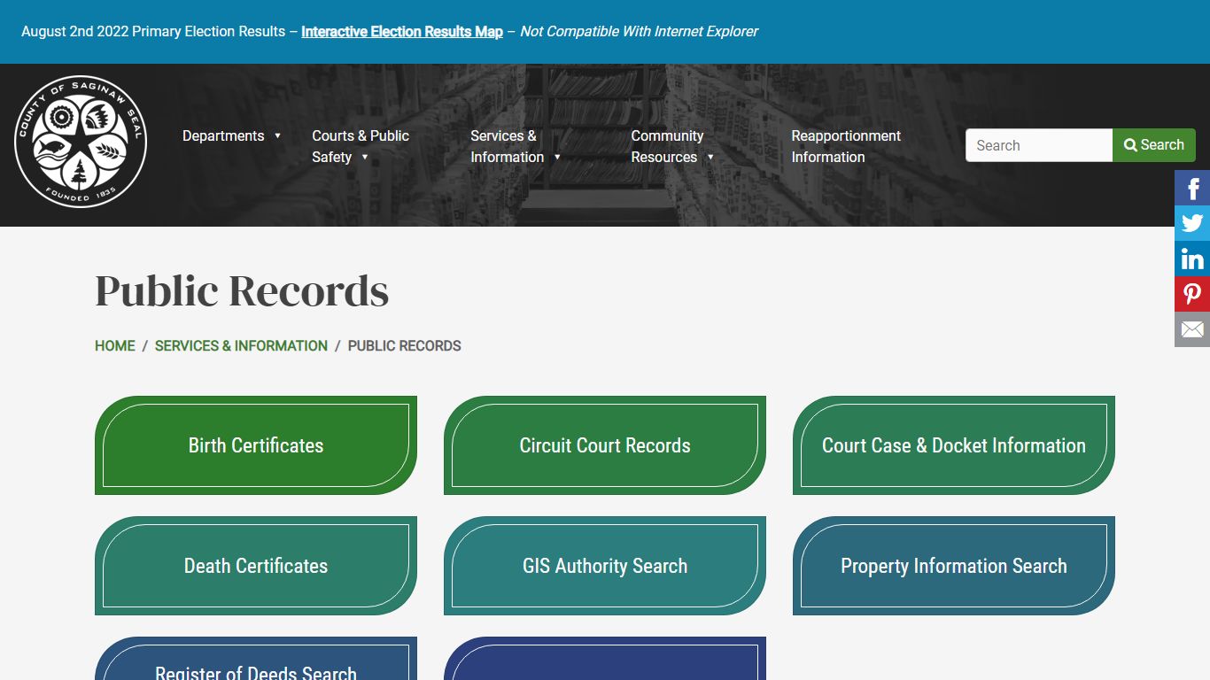 Public Records | County of Saginaw, MI